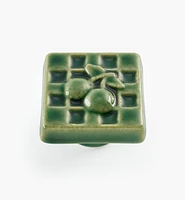 Boutons en céramique à motif de cerise