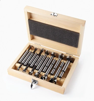 Set of 13 Imperial HSS Forstner Bits with Wooden Box