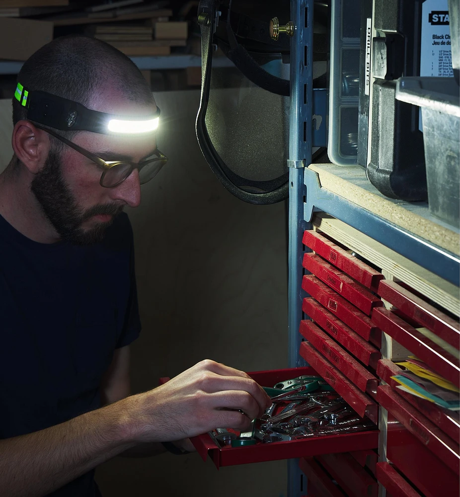 Pair of Rechargeable COB Headlamps