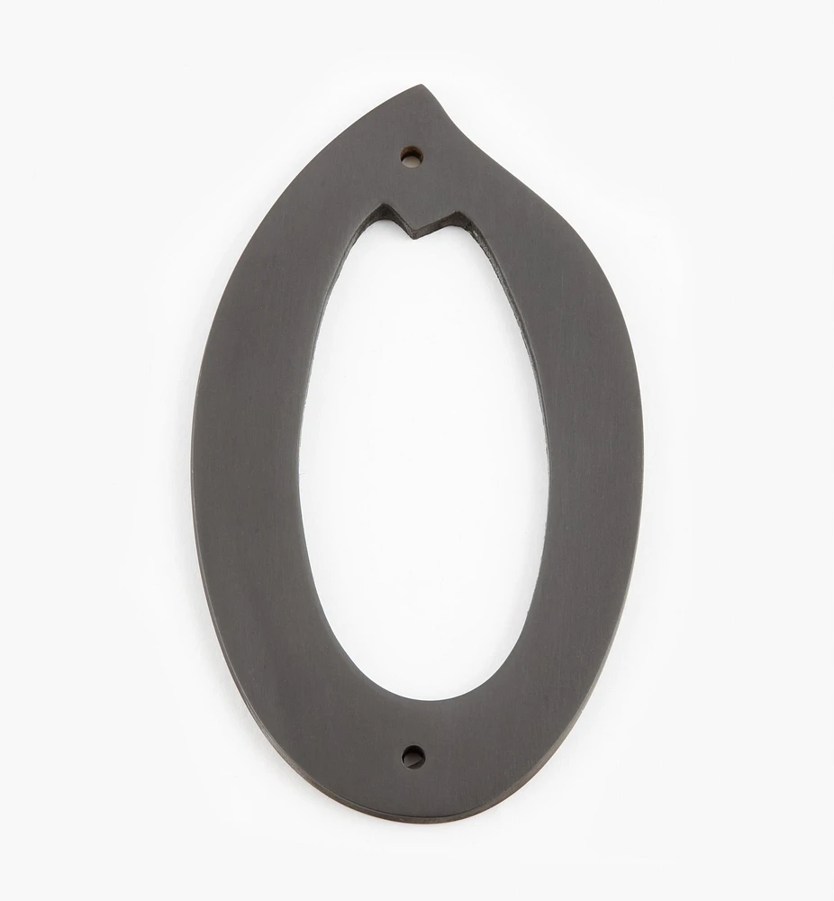 Script Cast Brass House Numbers