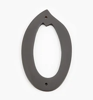 Script Cast Brass House Numbers
