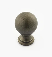 Bouton-boule en laiton tourné