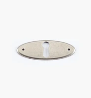 Entrée de serrure sur platine ovale