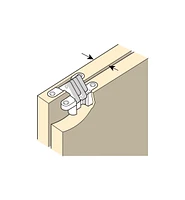SOSS 2 3/4" Invisible Hinge