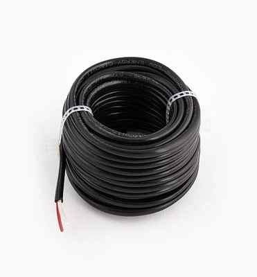 Solid-Core Two-Conductor Outdoor-Rated Wire for LED Lighting (12V)