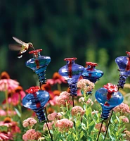 Glass Flower Hummingbird Feeder