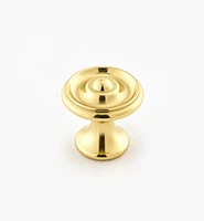 Turned Brass Raised Knobs