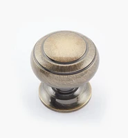 Turned Brass Ring Knobs
