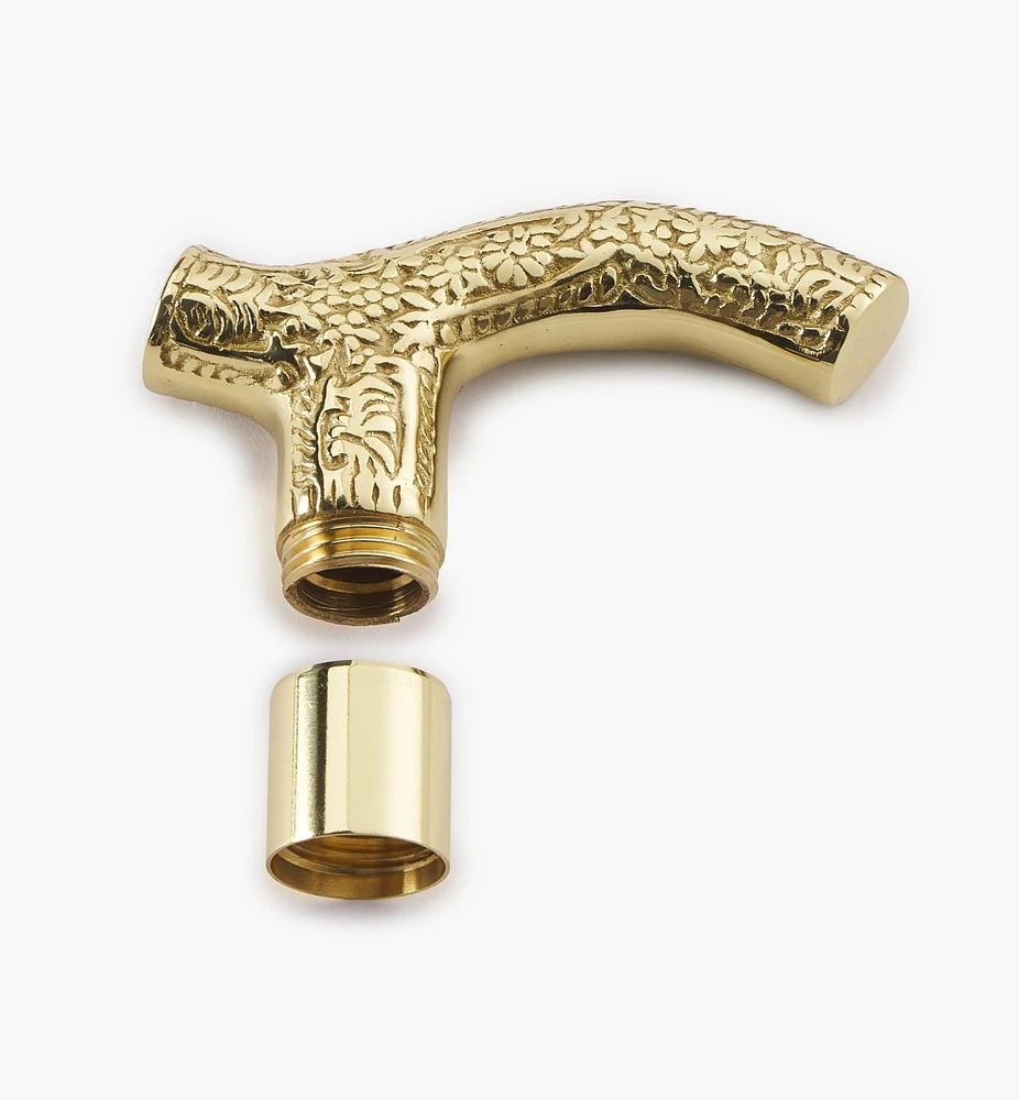 Pommeau de canne en laiton, style Regency