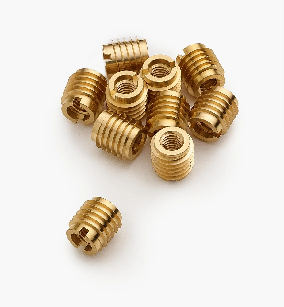 5/16-18 Brass Knife-Edge Insert Nuts