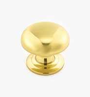 Turned Brass Domed Knobs
