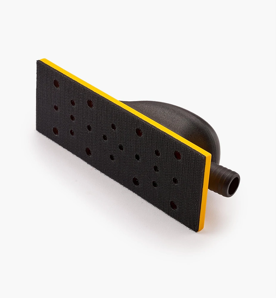 Mirka Yellow Grip Faced 22-Hole Hand-Sanding Vacuum Block (70mm × 198mm)