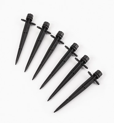 In-Line Shrubbler Spikes for Low-Flow Irrigation Systems