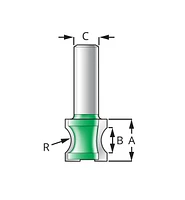 External Bull-Nose Bits – Half Radius