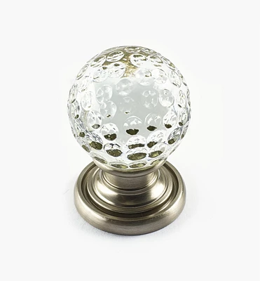 Glass Dimpled Globe Knob