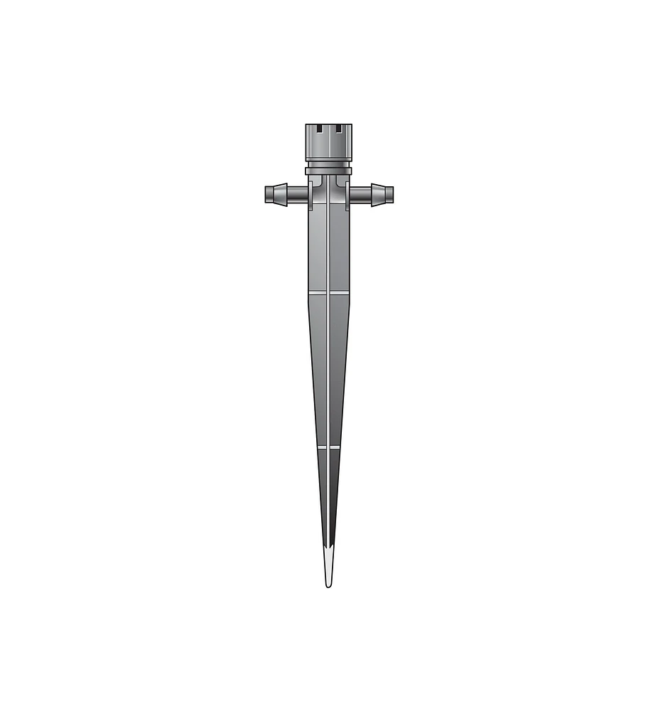 In-Line Shrubbler Spikes for Low-Flow Irrigation Systems