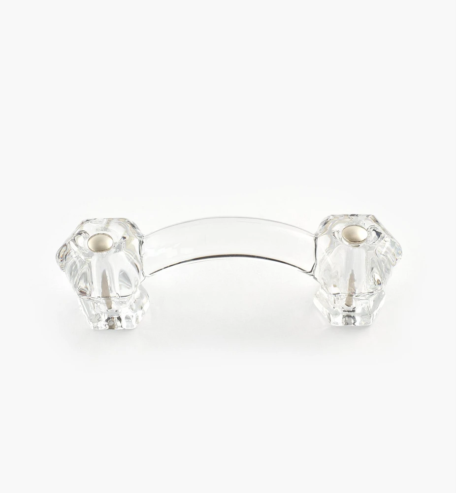 Hexagonal Glass Pull