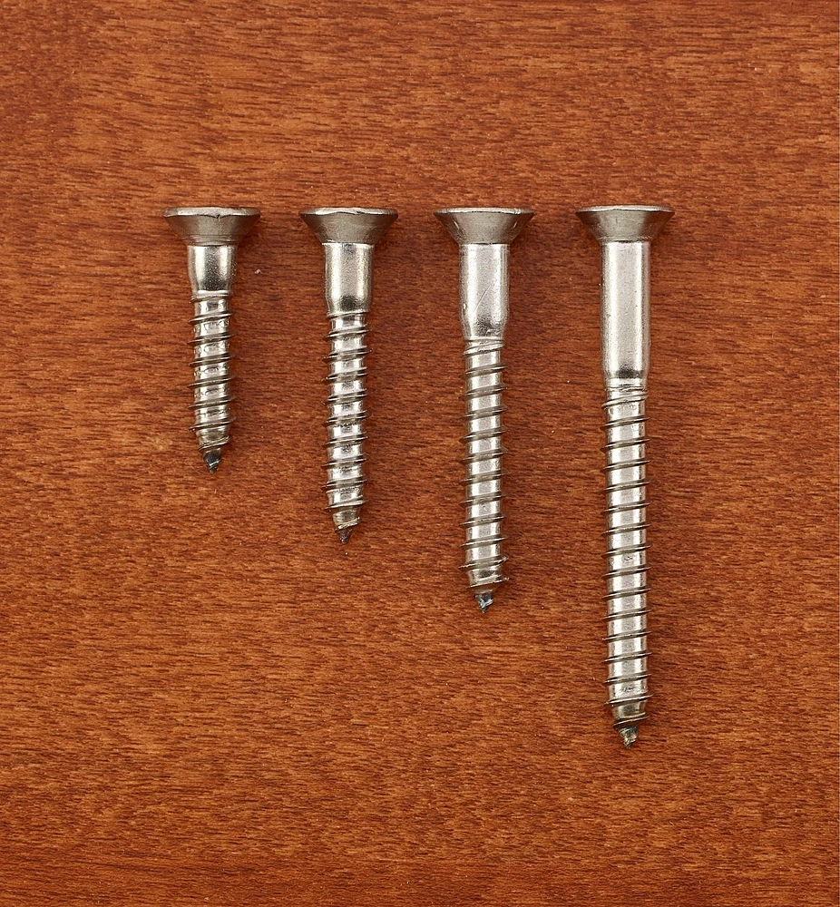 316 Stainless-Steel #10 Flat-Head Screws