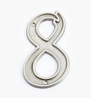 Italic Cast Brass House Numbers