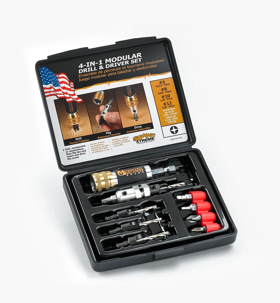 Quick-Change Drill/Countersink Set
