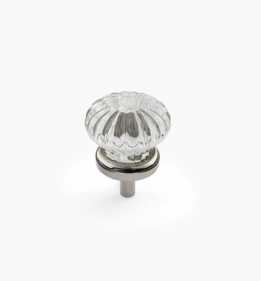 Glass Rosette Knobs
