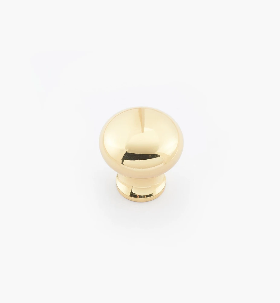 Round Brass Plain Knobs
