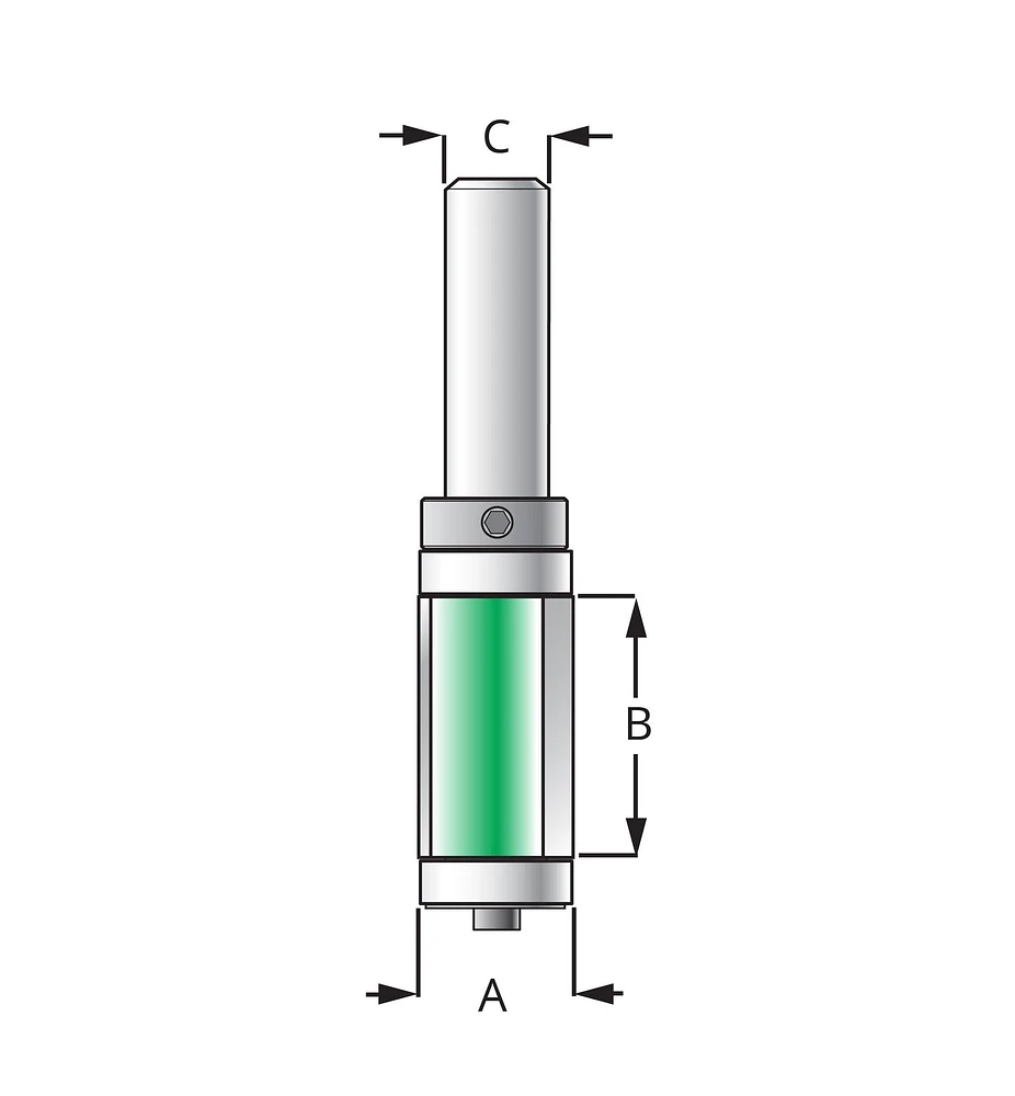 Double-Bearing Flush Trimming/Template Bits