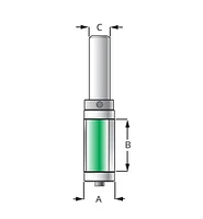 Double-Bearing Flush Trimming/Template Bits
