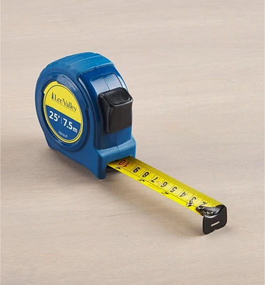 25’/7.5m Right-Hand Lee Valley Tape