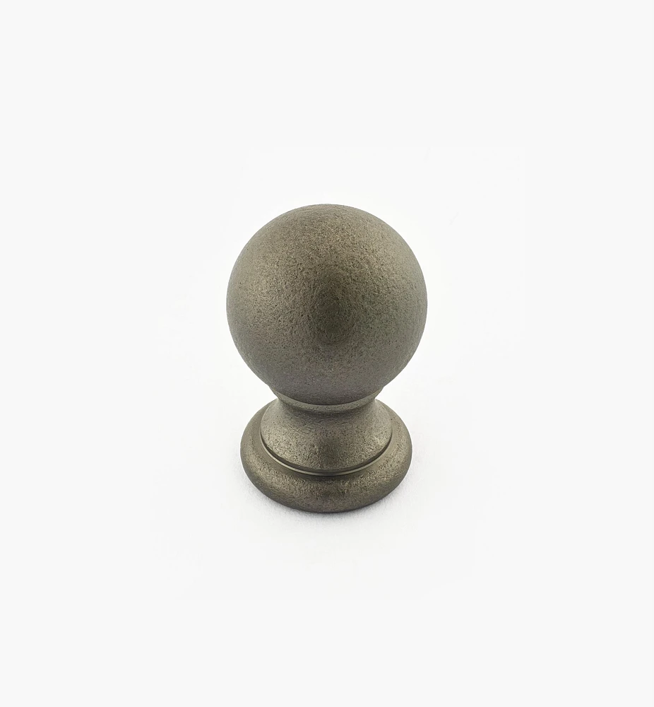 Bouton-boule en laiton tourné