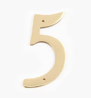 Script Cast Brass House Numbers