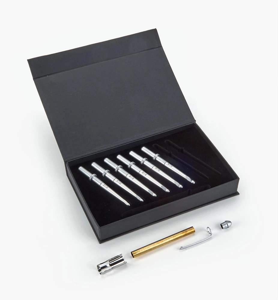 Turned Crochet Hook Set Hardware
