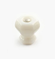 Hexagonal Glass Knob