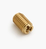 Long 5/16-18 Brass Knife-Edge Insert Nut