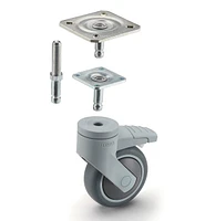 Levina 75mm Steel-Plate Casters