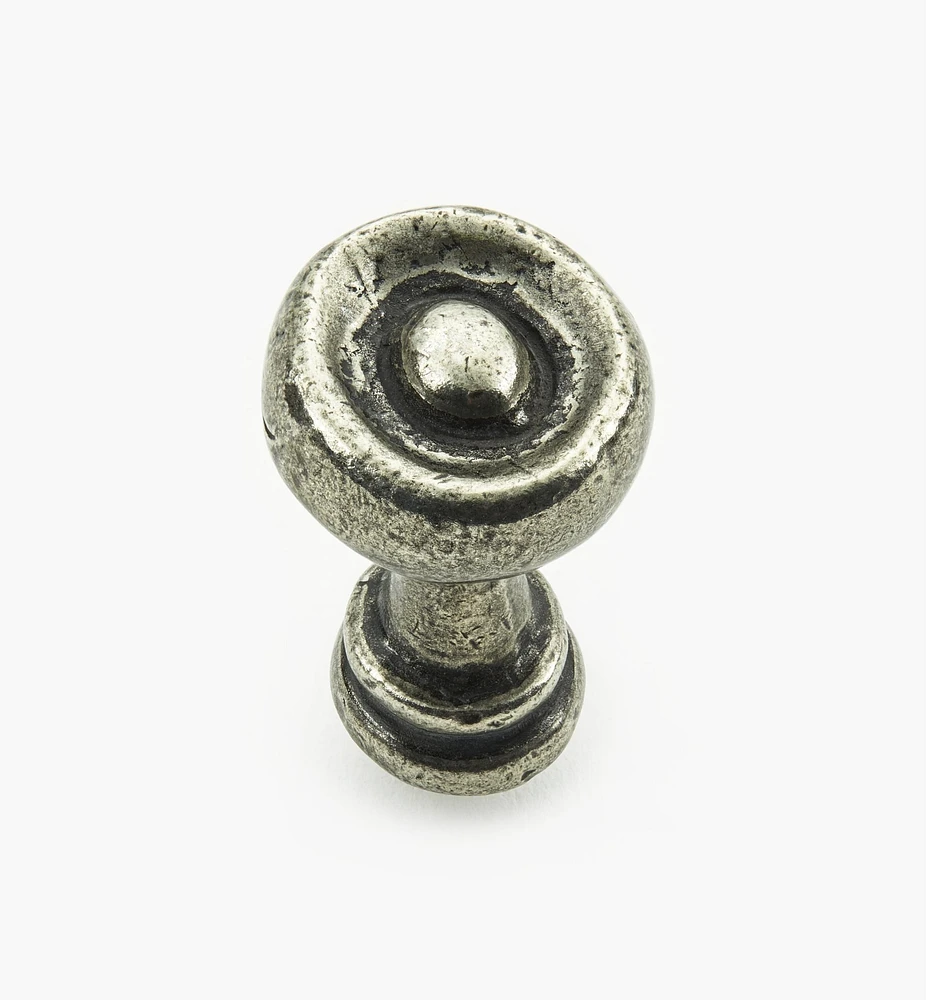 Bright Pewter Round Knobs