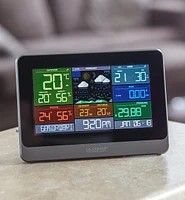 Station de suivi météo sans fil avec anémomètre et pluviomètre