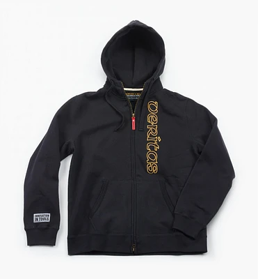 Hooded Veritas Zippered Sweatshirt