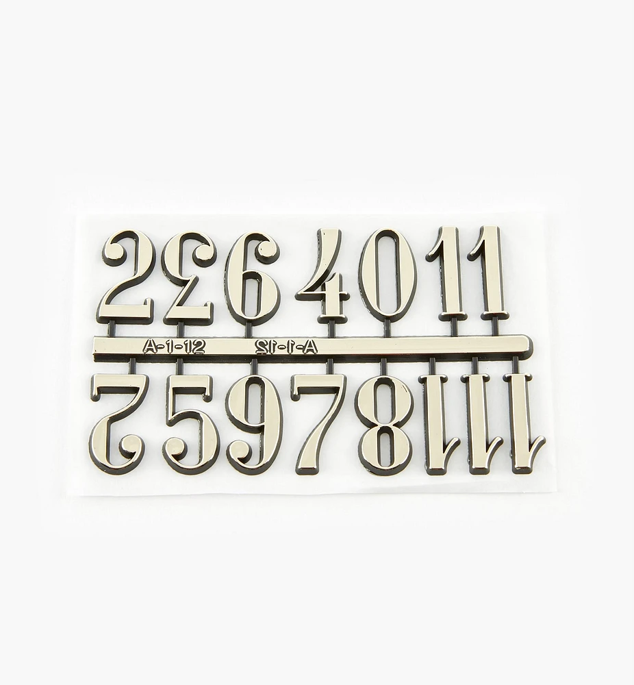 Adhesive-Backed Arabic Numerals