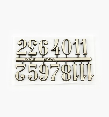 Adhesive-Backed Arabic Numerals