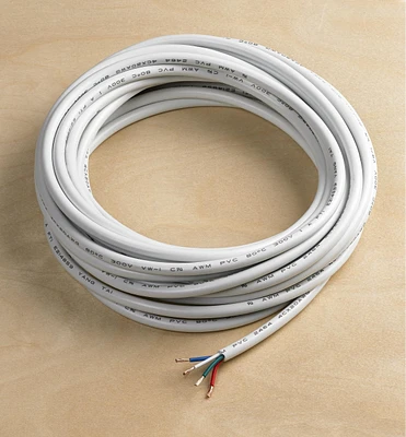 20 ga. Four-Conductor In-Wall Wire for Color-Controlled (RGB) LED Lighting (12V)