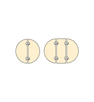 Loquet pivotant circulaire pour plateaux de table