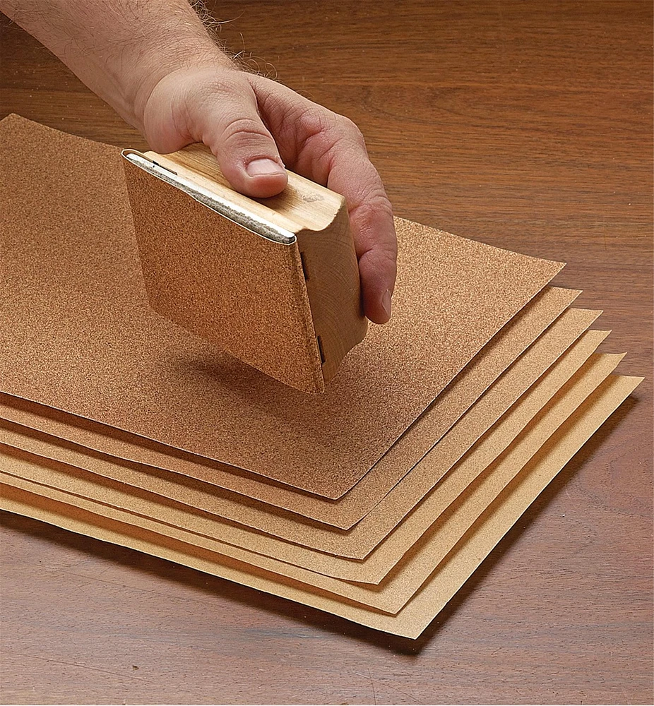 Feuilles de ponçage grenat 3M