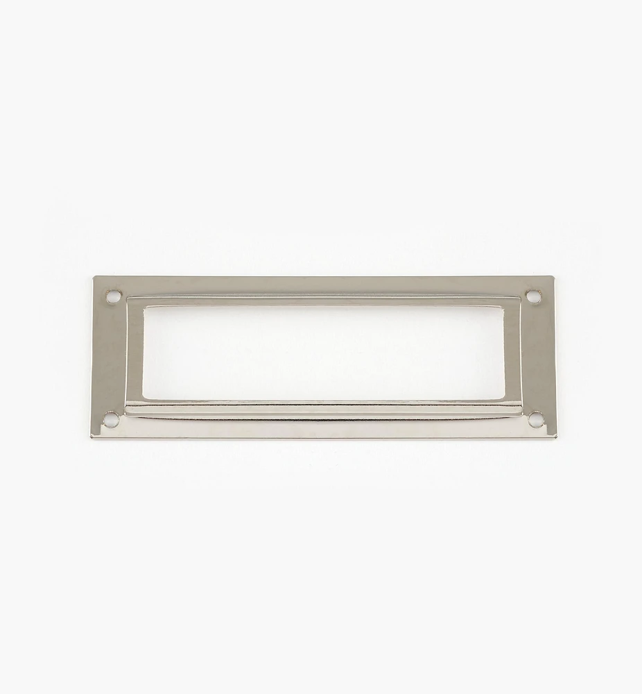 Porte-étiquettes en laiton estampé