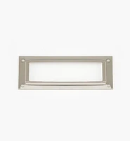 Porte-étiquettes en laiton estampé