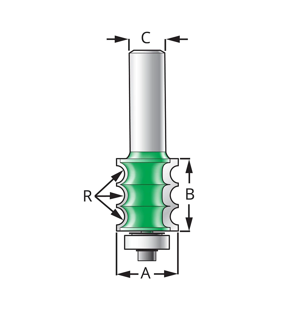 Triple Bead Bits