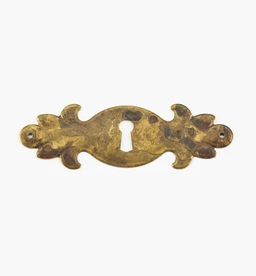 Solid Brass Plate Keyhole Escutcheons