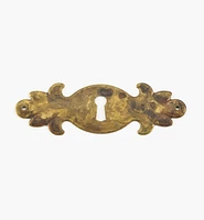 Solid Brass Plate Keyhole Escutcheons