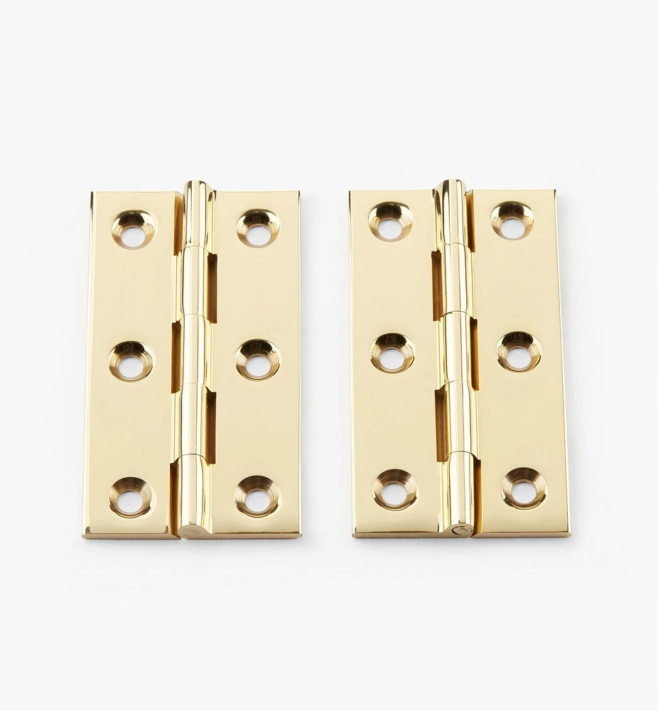 Extruded Brass Fixed-Pin Butt Hinges