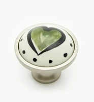 Liberty Ceramic Heart Knobs